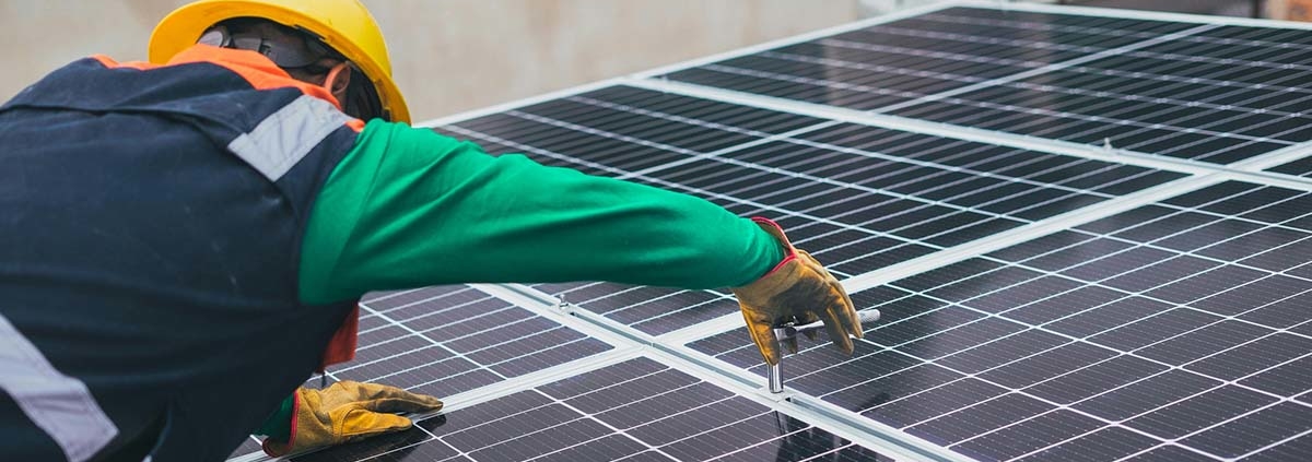 Montage einer Solaranlage